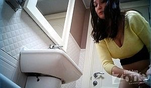Подглядывание за писающими девушками в женском туалете